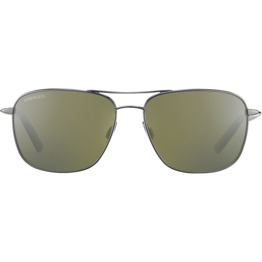 SPELLO, Shiny Gunmetal with Black Temples and Grey inside Temple Tips-Mineral Polarized 555nm Cat 3 to 3, hi-res